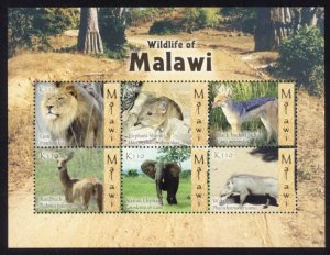 Malawi Sc# 749 MNH Wildlife of Malawi (M/S)