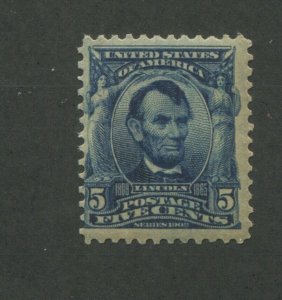 1901 United States Abraham Lincoln 5 Cent Postage Stamp #304 Mint Never Hinged