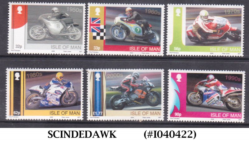ISLE OF MAN - 2009 50TH ANNIVERSARY  HONDA MOTORCYCLES - 6V - MINT NH