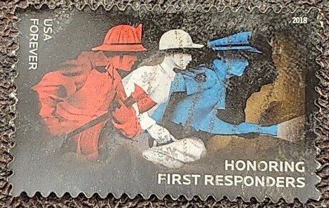 US Scott # 5316; used (50c) First Responders from 2018; VF centering; off paper