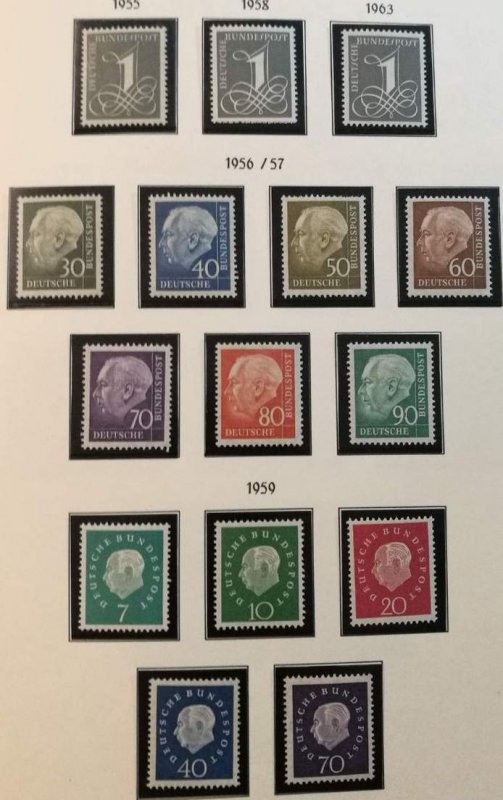 Germany 1949-2000,Sc.#665 and more MNH, Complete issue without Posthorn set