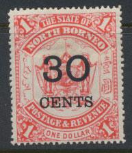 North Borneo SG 90 MH   OPT see details & scans 