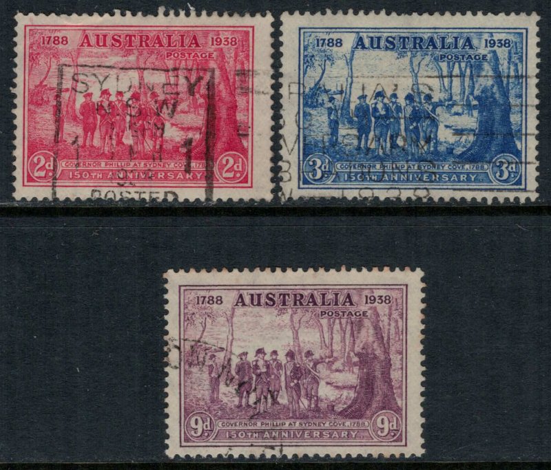 Australia #163-5  CV $16.70