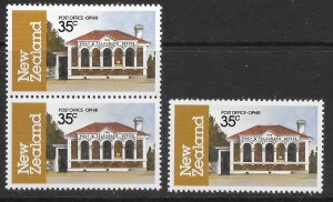 New Zealand #747 MNH single and pair. Post Office - Ophir.   Nice.