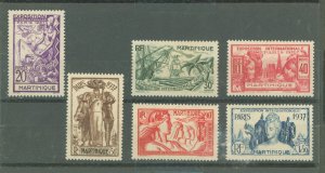 Martinique #180-185  Single (Complete Set)