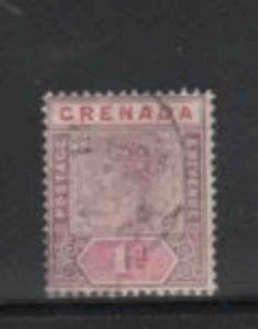 GRENADA #40 1895 1p QUEEN VICTORIA F-VF USED h