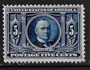 US 1904 Sc. #326 FVF LH, LR corner reattached, Cat. Val. $70.00