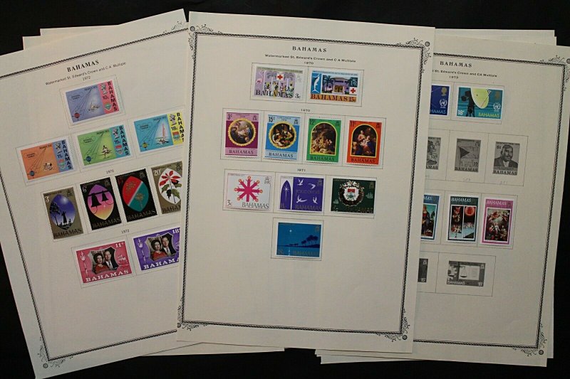 Bahamas QEII 1967/73 Range of Complete Sets to Include Scouting, Human Ri Stamps