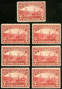 US Stamps # 372 MNH XF Lot Of 7, All Choice And Well Centered