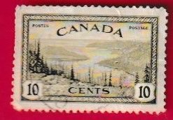 CANADA SCOTT#269 1946 10c GREAT BEAR LAKE - USED