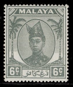 MALAYSIA - Trengganu GVI SG72, 6c grey, NH MINT.