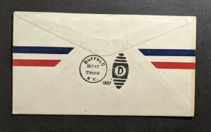 1927 SS President Pierce USTP Sea Post Airmail Cover to Buffalo New York