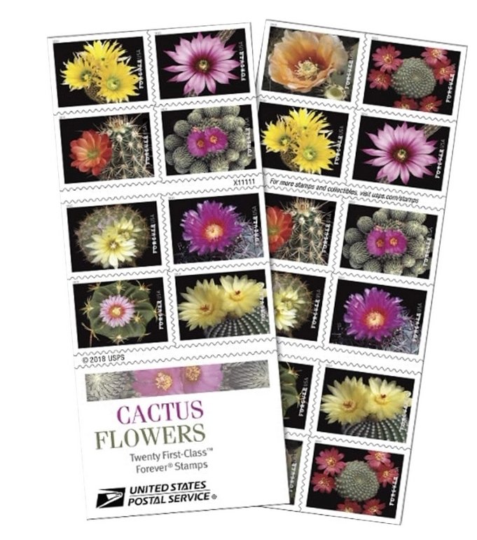 Flower forever stamps random style, 5 sheets of 100 pcs.20 types available