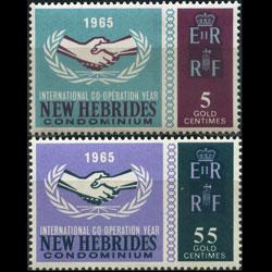 NEW HEBRIDES BR. 1965 - Scott# 110-1 ICY Set of 2 NH