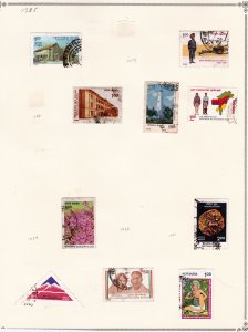 India Stamp Collection on pages   ......see details below