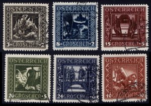 Austria 1926  Scott #B71-6 used (CV 4.95)