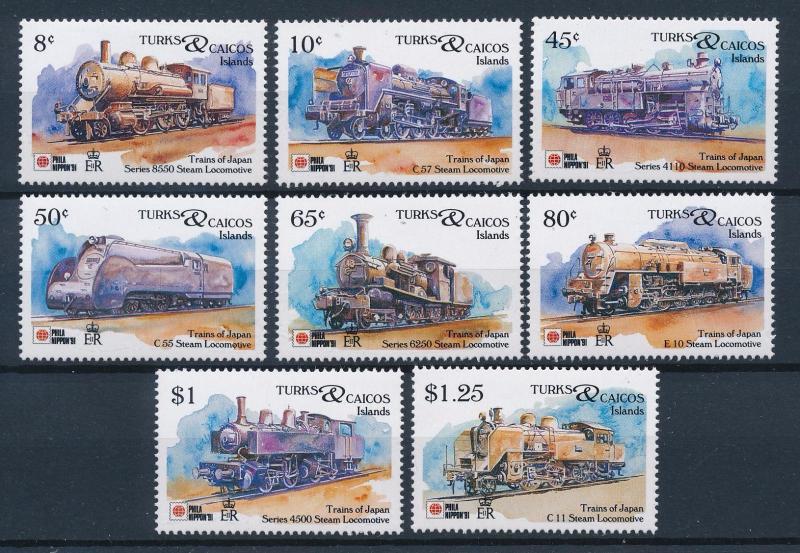 [62515] Turks & Caicos Islands 1991 Railway Train Eisenbahn Chemin de Fer  MNH