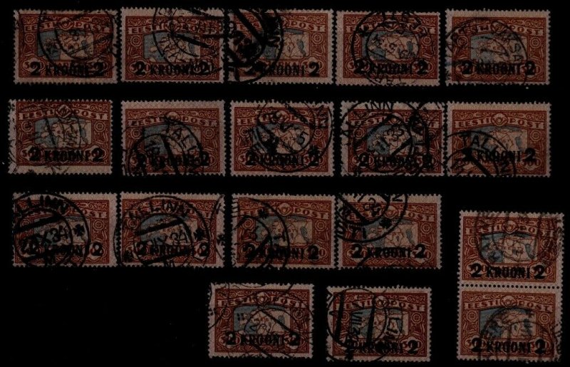 Estonia 106 used, 18x SCV288