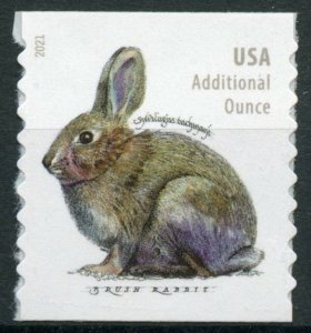 USA 2021 MNH Wild & Domestic Animals Stamps Rabbits Brush Rabbit 1v S/A Coil Set