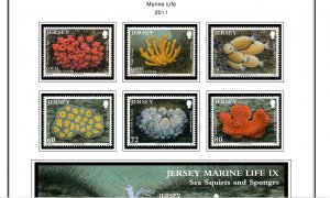 COLOR PRINTED JERSEY 2011-2020 STAMP ALBUM PAGES (135 illustrated pages)