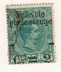 Italy #61 Valevole surcharge used