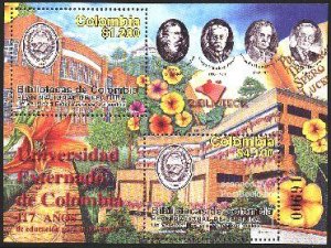 Colombia 2003, University library s/s, MNH
