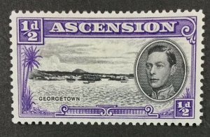 MOMEN: ASCENSION ISLAND SG #38ba LONG CENTER BAR TO E MINT OG H £90 LOT #61678