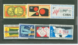 Cuba #663-665/C215-C218 Unused Single (Complete Set)