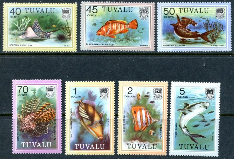 TUVALU Sc#96-113 1979 Fish Definitives Complete Set OG Mint NH