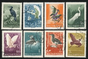 HUNGARY Sc 1233-40 VF/Used - 1959 Birds Issue - Complete Set