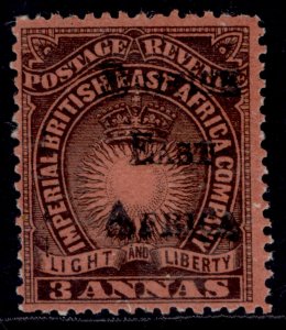 BRITISH EAST AFRICA QV SG37, 3a black/dull red, LH MINT. Cat £100.