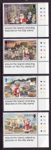 Jersey-Scott#818-21-unused NH set-Christmas-Santa Claus-1