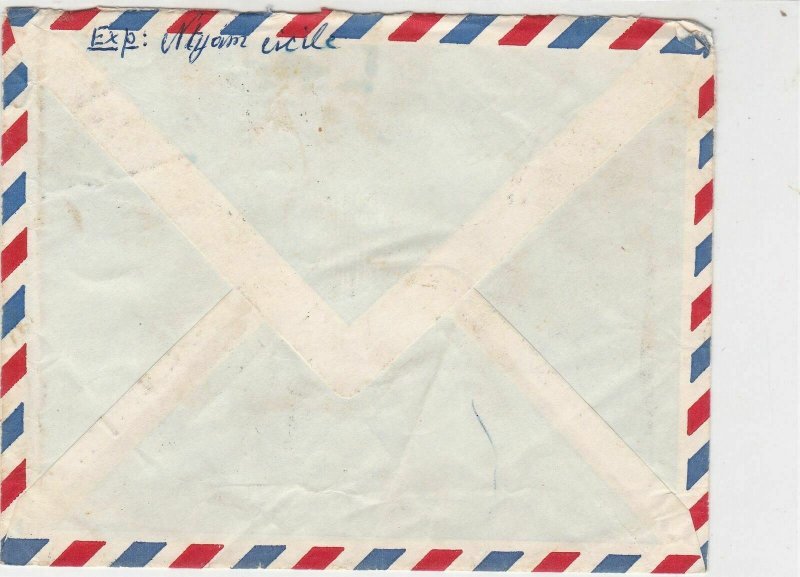 Rep Du Cameroun 1969 Airmail Ebolowa Cancels President Stamp Cover Ref 30692