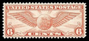 PCBstamps   US C 19 6c Winged Globe, MNH, (8)