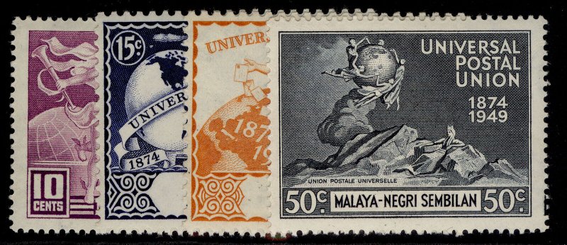 MALAYSIA - Negri Sembilan GVI SG63-66, anniversary of UPU set, NH MINT.