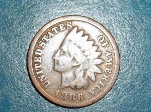 1886 INDIAN HEAD PENNY......