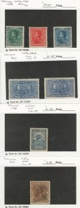 Venezuela, Postage Stamp, #142-4, 344, F2 Hinged, 286, 286A Mint LH, JFZ