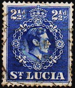 St.Lucia. 1938 2 1/2d S.G.132a Fine Used