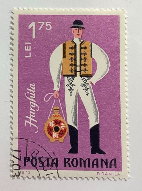 Romania 1973 Scott 2409 CTO - 1.75 L, Regional costumes, Harghita
