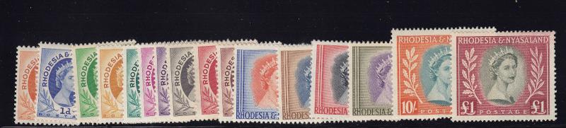 Rhodesia & NY Scott # 141 -155  set VF OG lightly hinged cv $ 135 ! see pic !