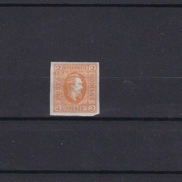 ROMANIA 1865 2p MOUNTED MINT  IMPERF STAMP CAT £75 R3945