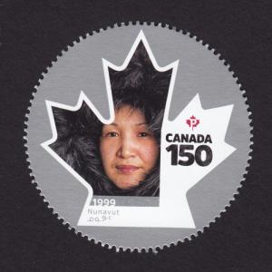 CANADA 150 Great Celebration NUNAVUT TERRITORY Stamp fr Minisheet,MNH Canada2017