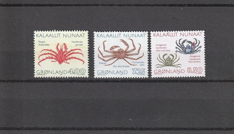 Greenland  Scott#  256-8  MNH