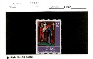 Ireland, Postage Stamp, #1351 Used, 2001 Christmas (AB)