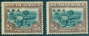 South West Africa #103a, 103b  Mint  Scott $15.00