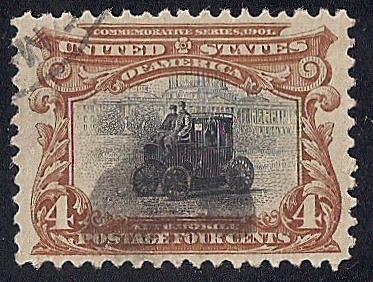 #296 4 cents Pan American Issues Stamp used EGRADED VF 78