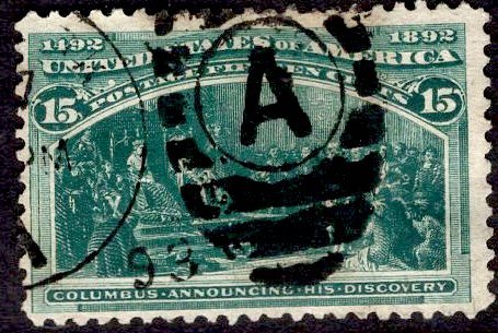 US Stamp #238 USED SCV $72.50