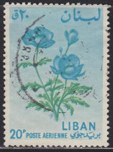 Lebanon C393 Anemone 1964