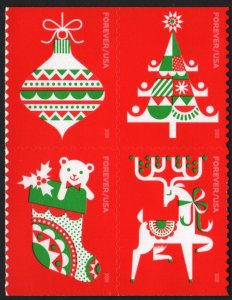 SC#5526-29 (55¢) Holiday Delights Block of Four (2020) SA