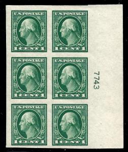 481 Mint,OG,NH... Plate# 7743 Block of 6... SCV $45.00